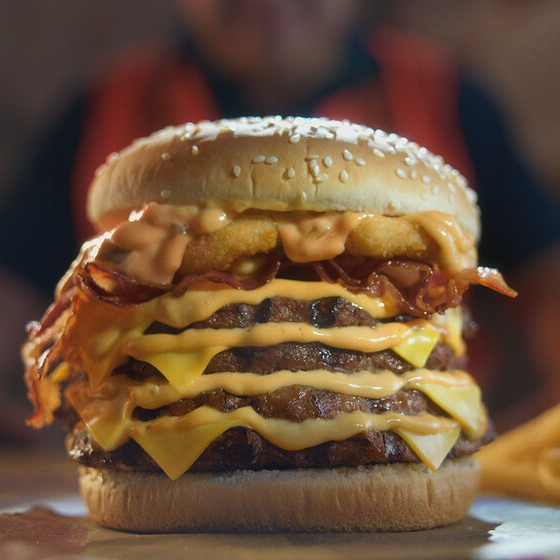 Neptuno Burger Rey (4 Carnes)
