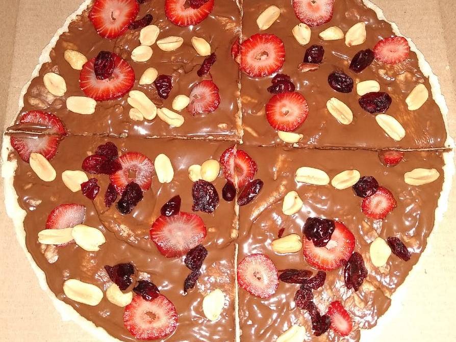 Pizza con Crema de Avellana