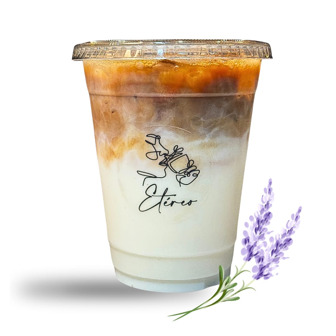 Lavanda Latte Frio 12 Oz
