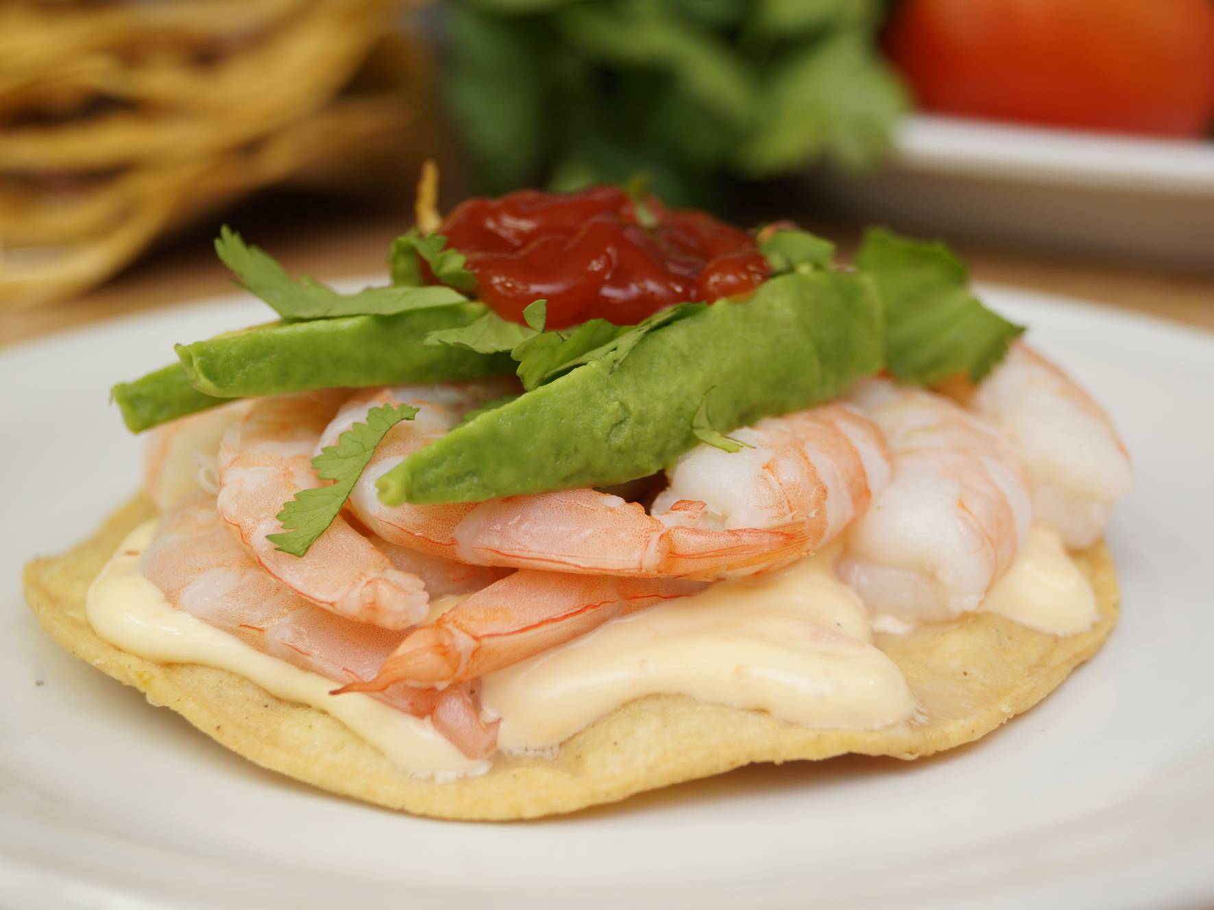 Tostada de Camarón