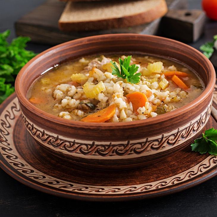 Consomé de Arroz y Pollo