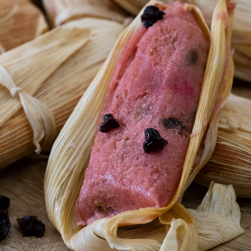 Tamal chocolate pasas