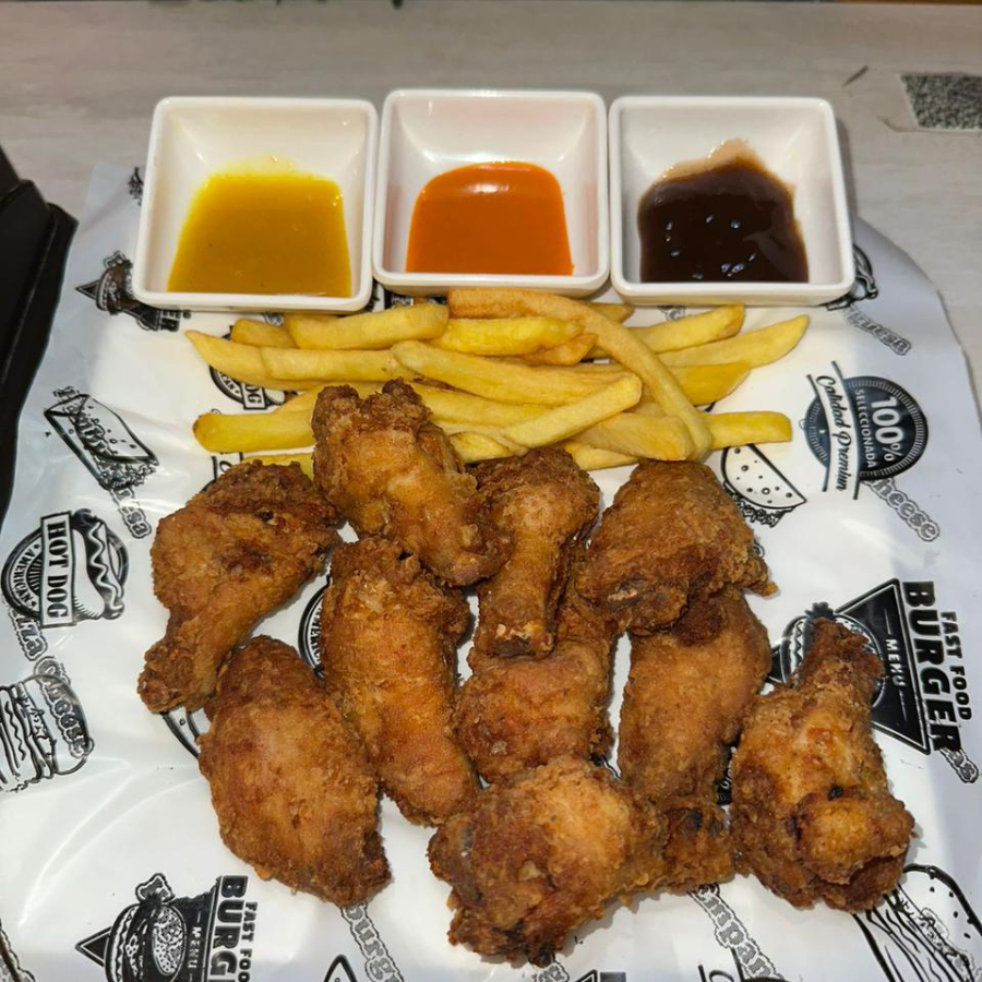 8 Alitas BBQ Hot 🔥