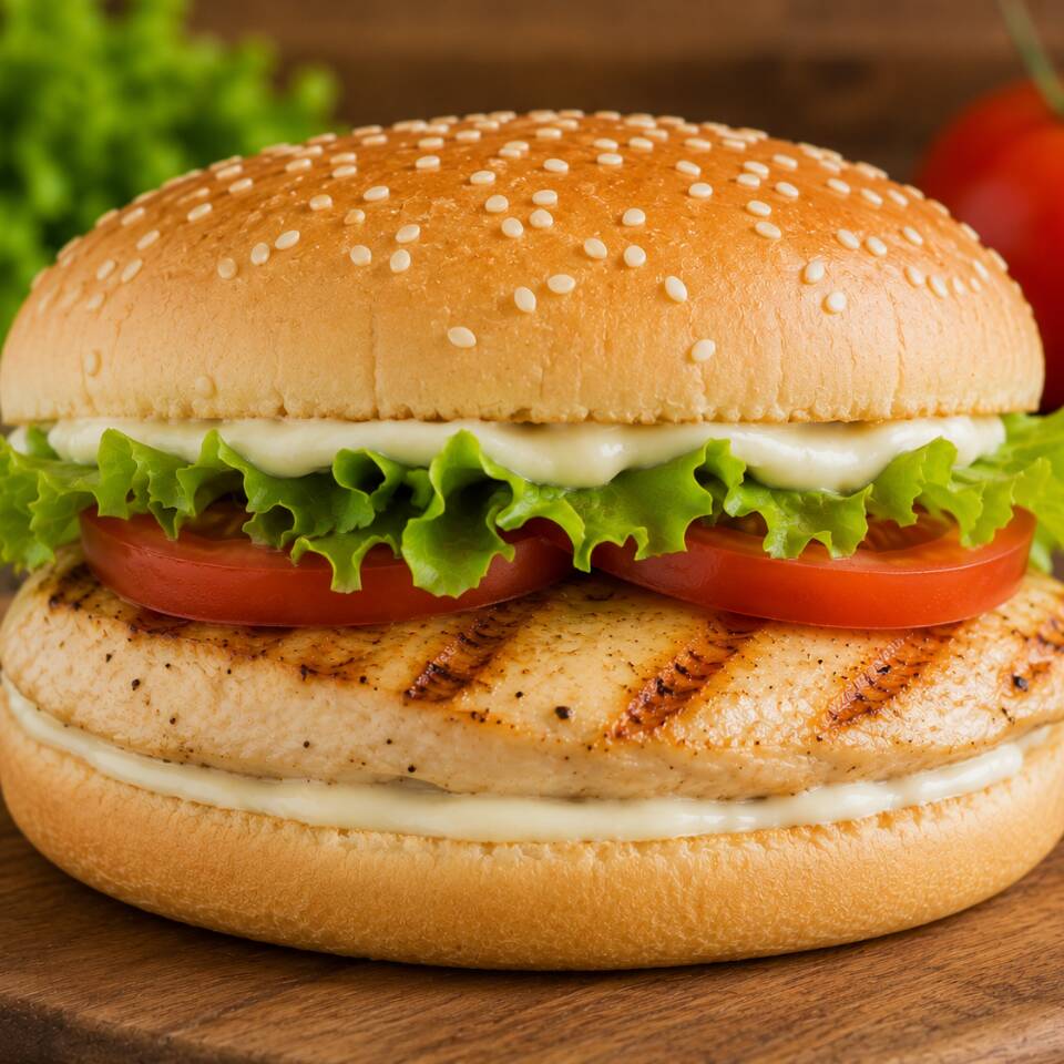 HAMBJRGUESA DE POLLO