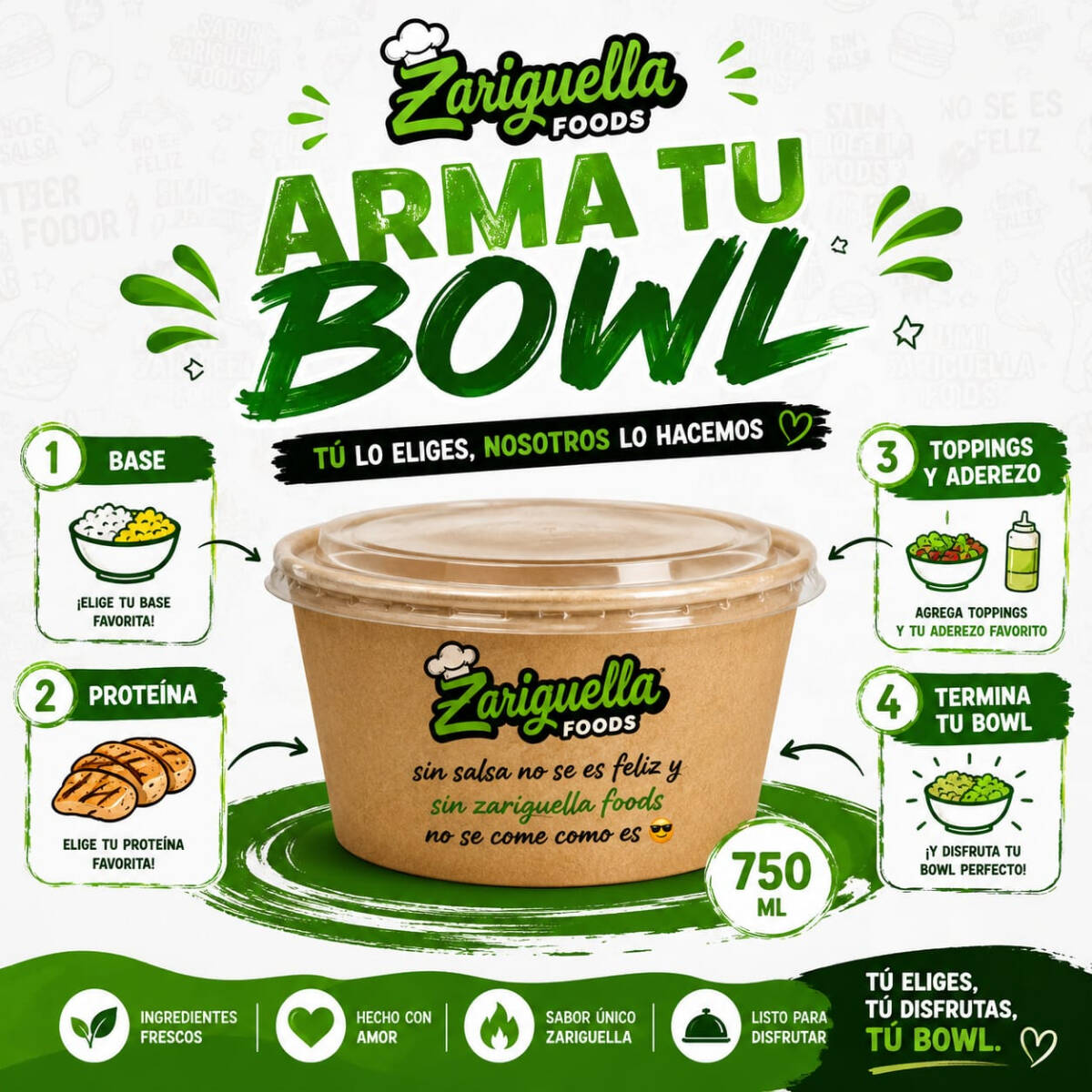 Bowl Super (2 Proteinas)
