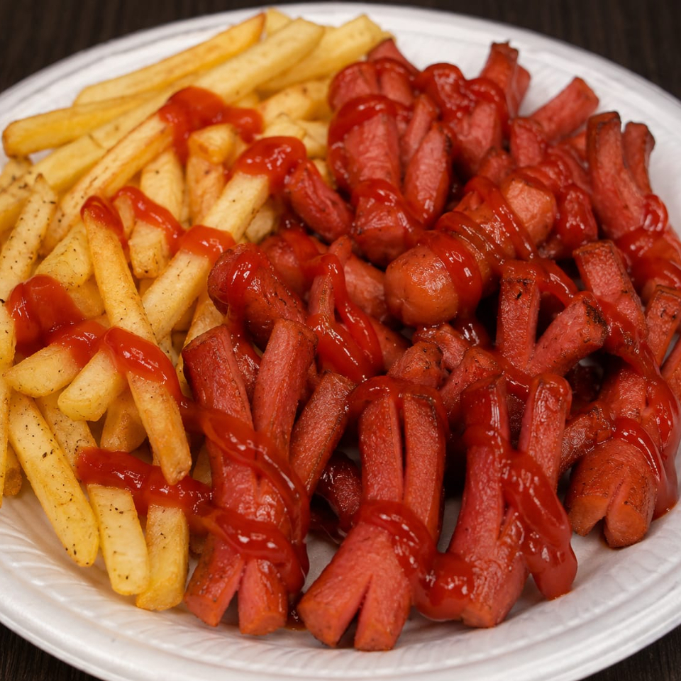 SALCHIPULPOS con papas