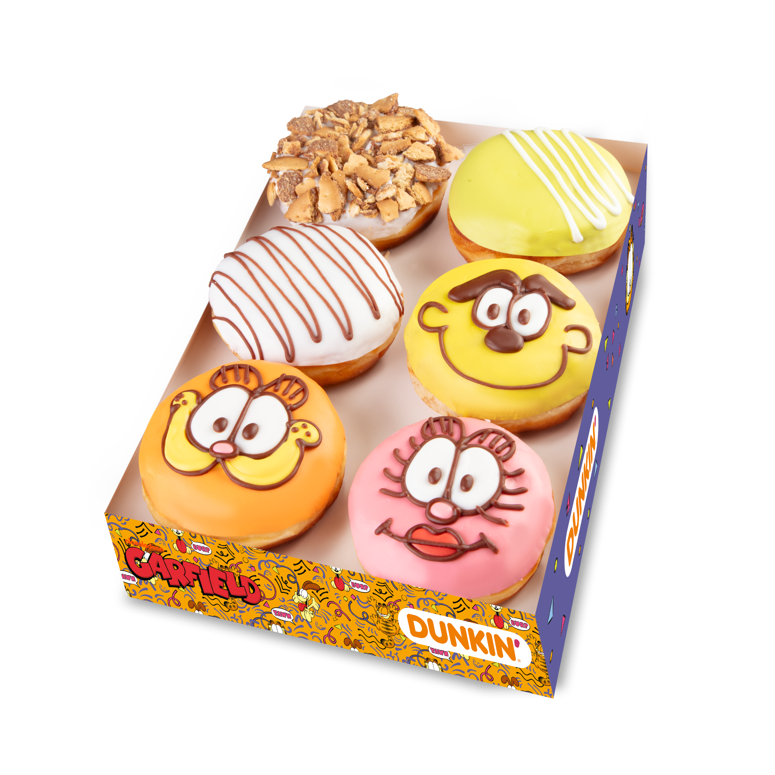 Donut x6 prem Garfield
