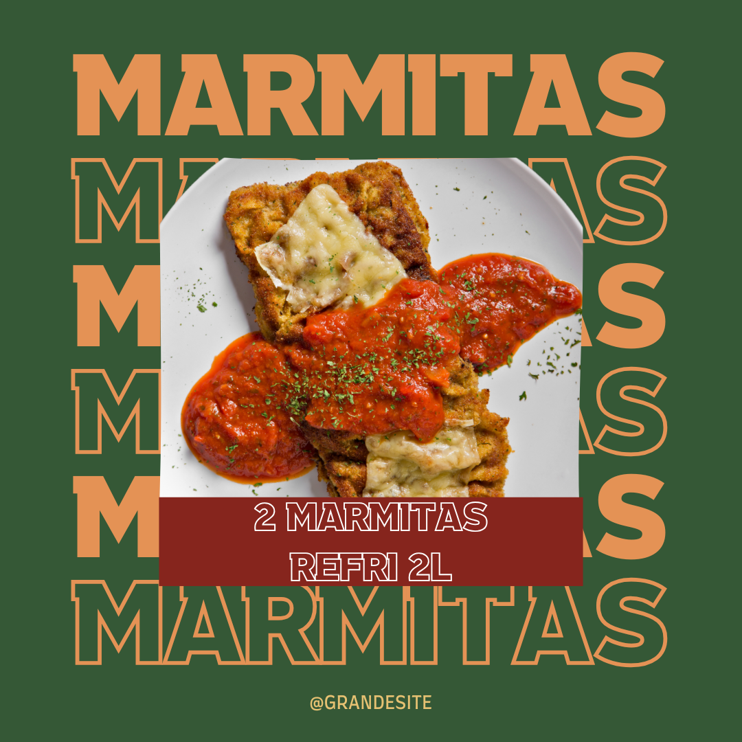 Aproveite o Combo Duplo! Escolha 2 marmitas completas, preparadas com ingredientes frescos e muito sabor. A combinação perfeita para compartilhar com a família ou economizar no almoço. Peça agora e aproveite essa oferta especial! 🥤🔥 #ComboDuplo #2Marmitas #Refri2LGrátis #ComidaCaseira #Almoço #Promoção #Oferta #Economia