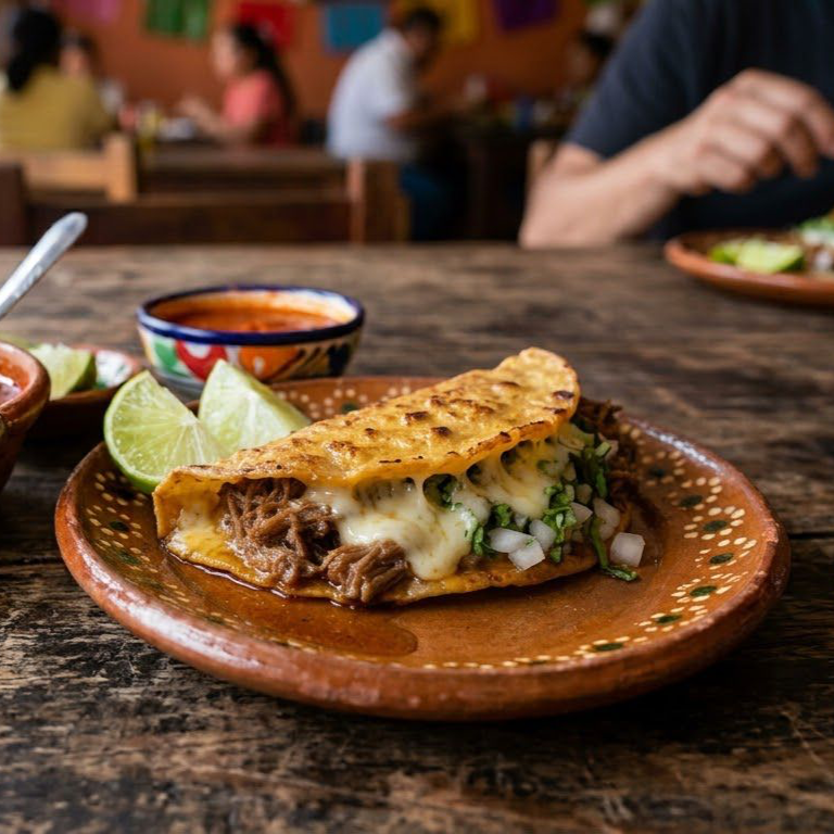 Taco Dorado con Queso