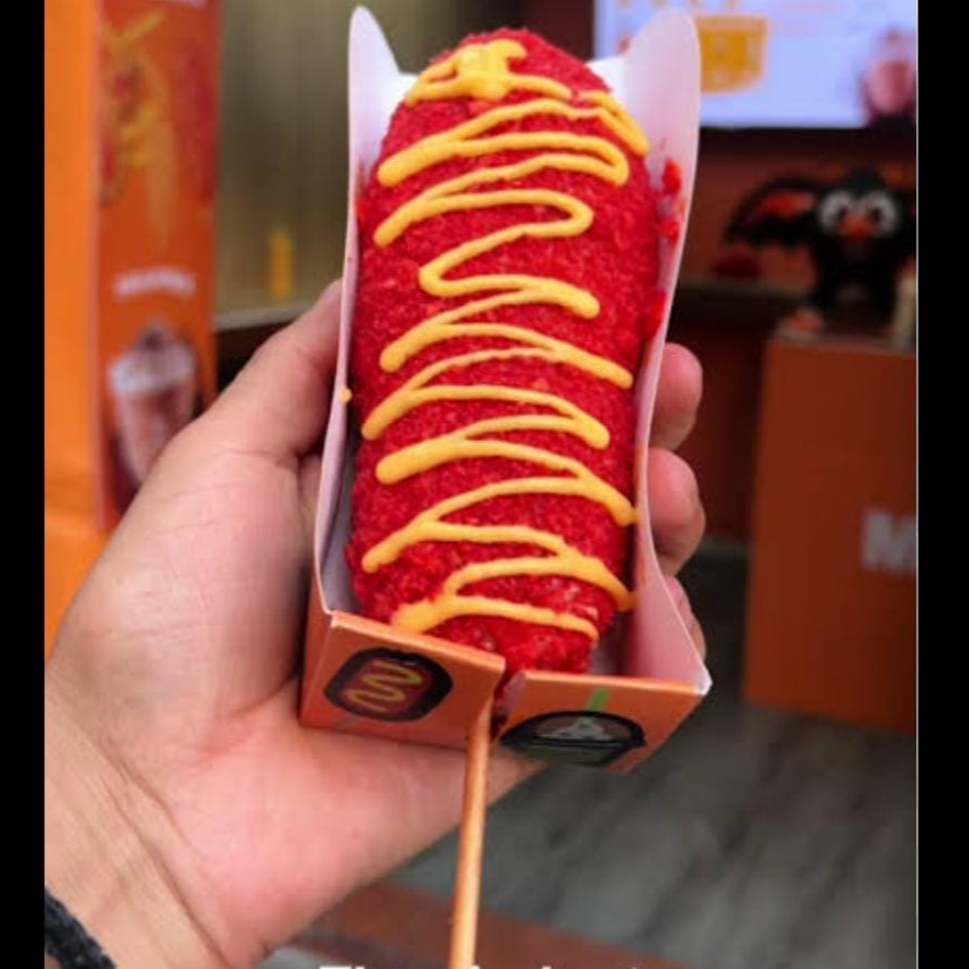 Banderilla Coreana Flaming Hot de Queso Manchego