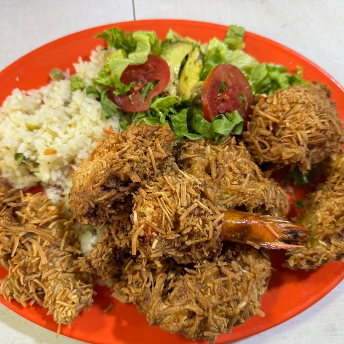 Camarones Empanizados con Coco