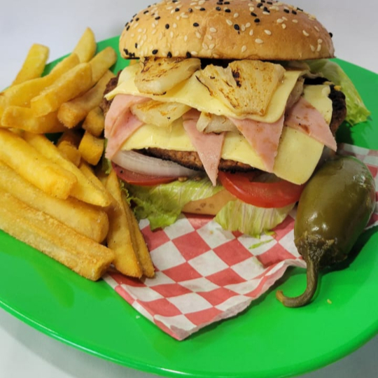 Hamburguesa hawaiana