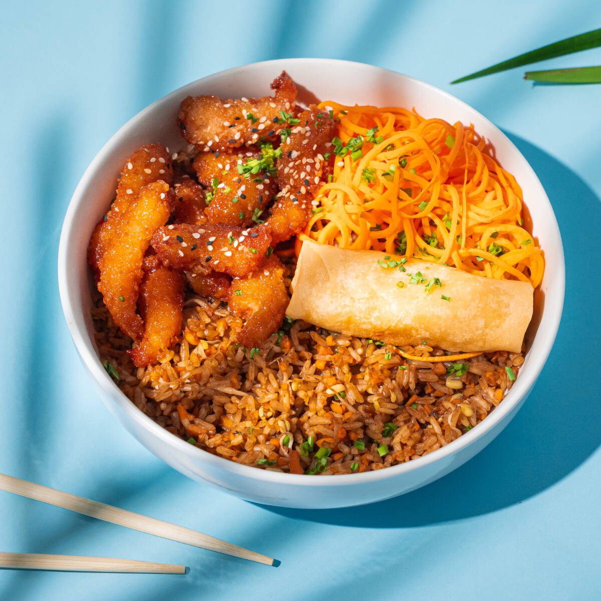 Bowl Arroz Camarones Agridulces