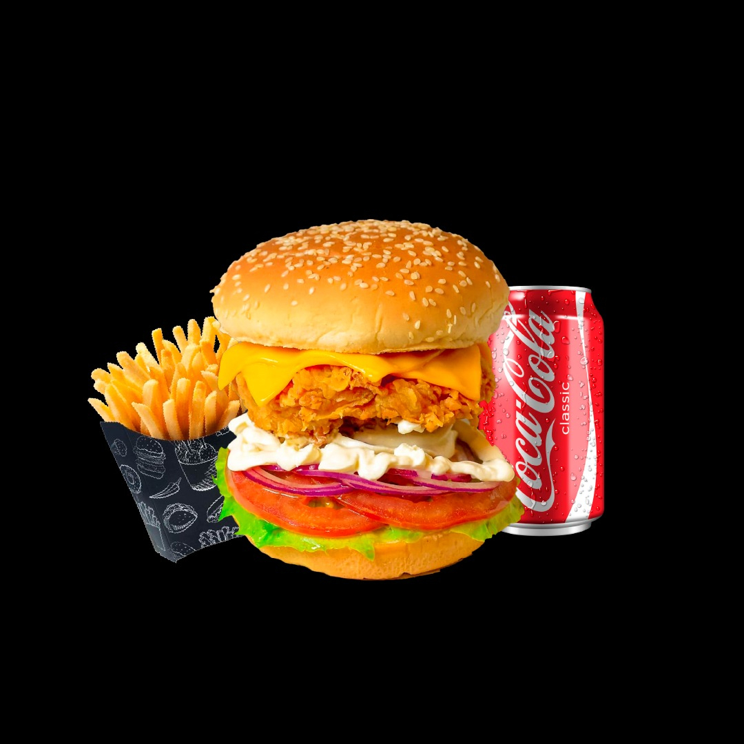 Chicken 1 + Batata + Uma COCA em Lata