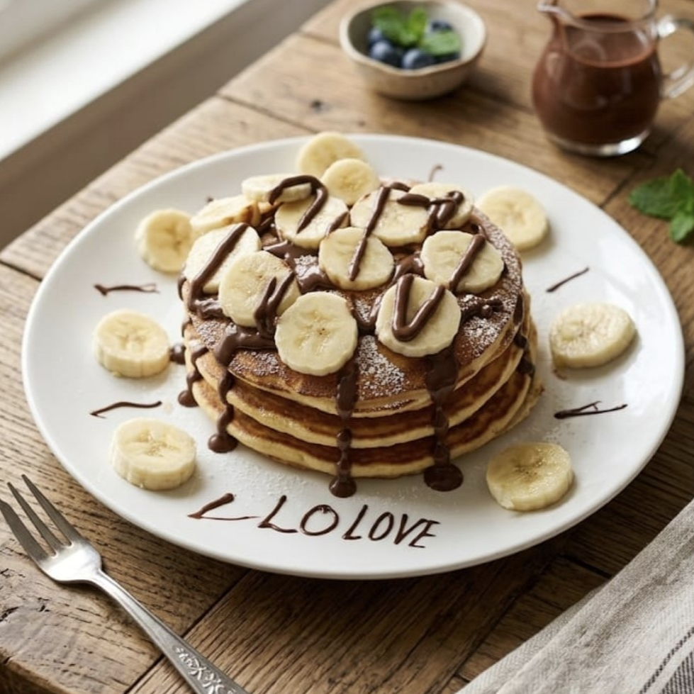 Hotcakes (orden de 3) con plátano