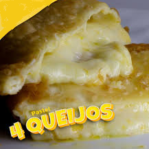 6 deliciosas unidades de pastéis de 4 queijo deliciosos.