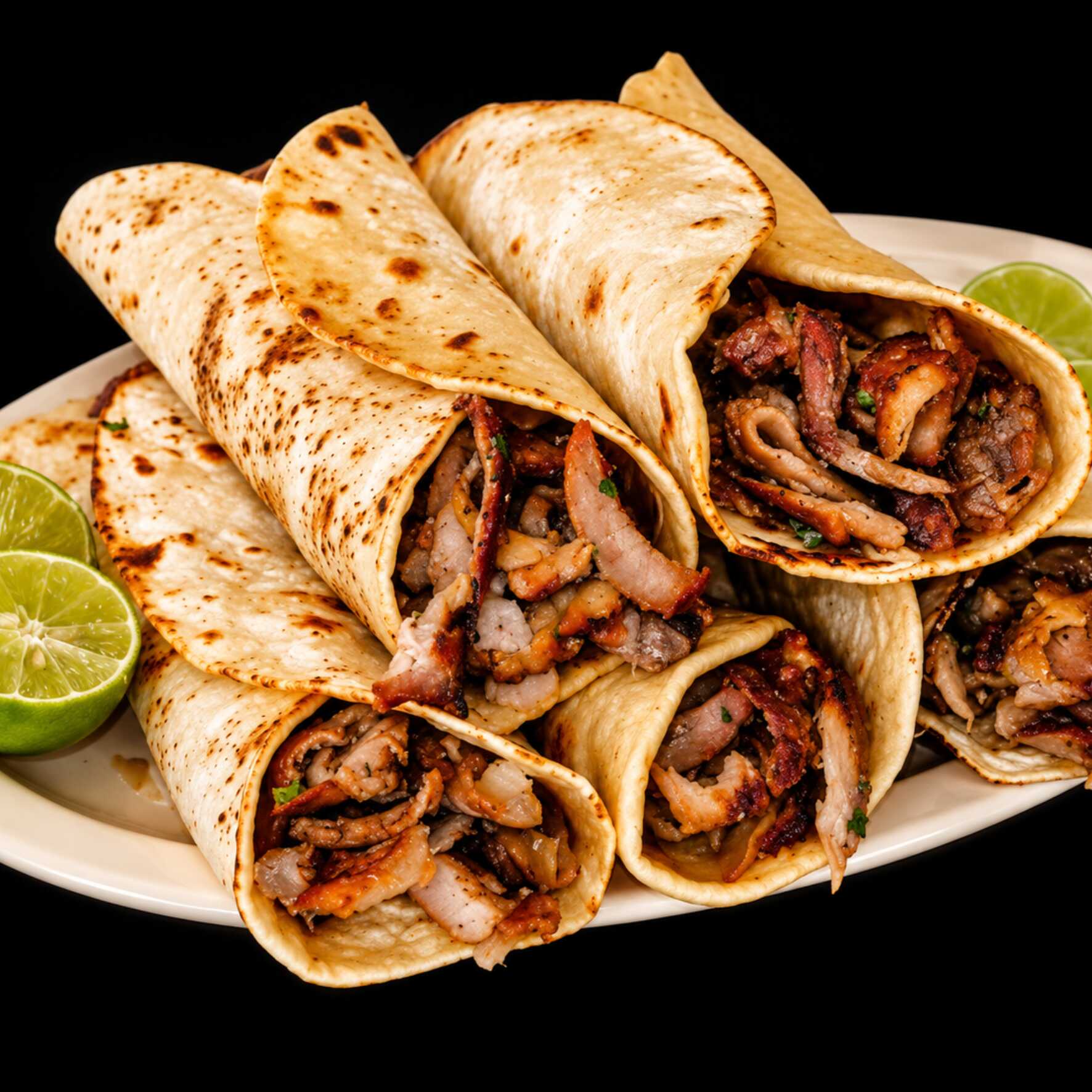 Tacos 2×1 de Pastor Blanco Marinado