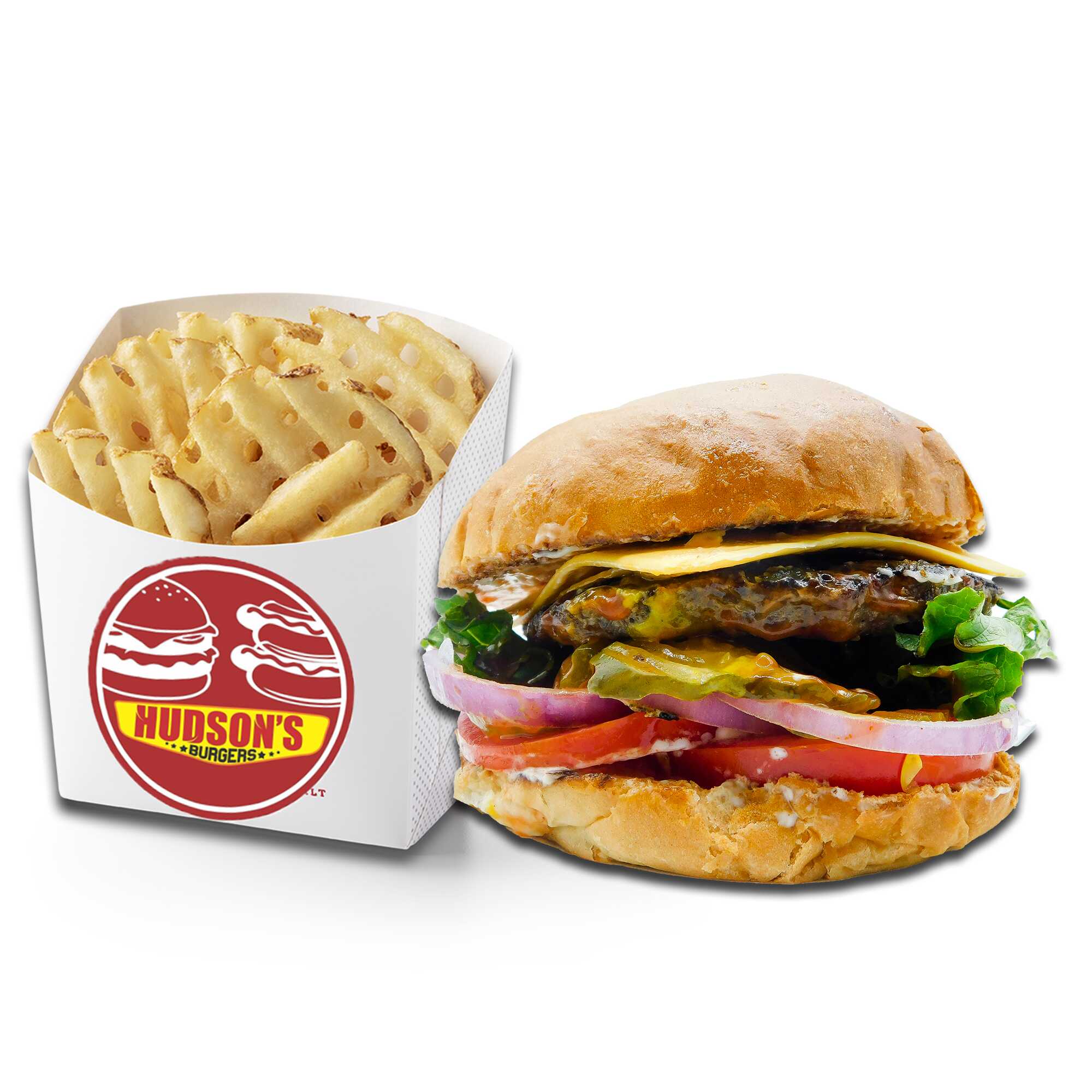 Combo-Clásica y Papas Waffle