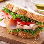 Sándwich con Jamón, Queso y Lechuga