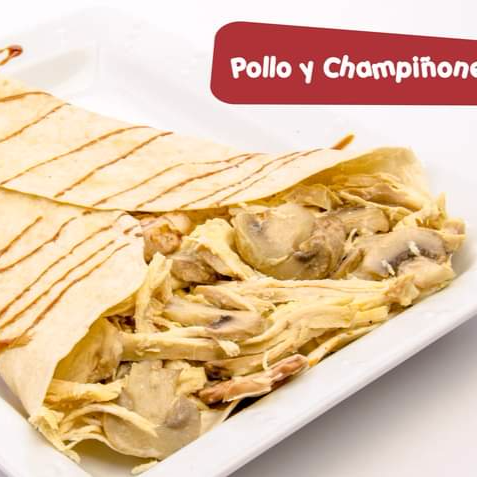 Combo Pollo Champiñones + Jugo del Dia + Postre