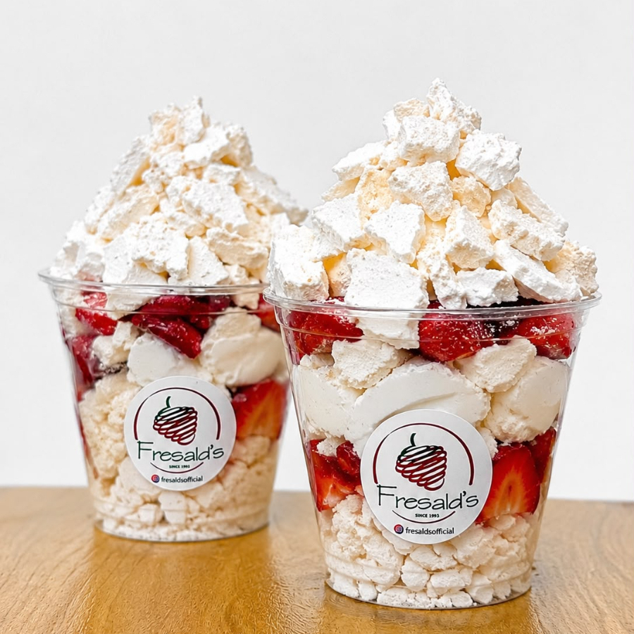2 Merengones con Fresas 9 Onz