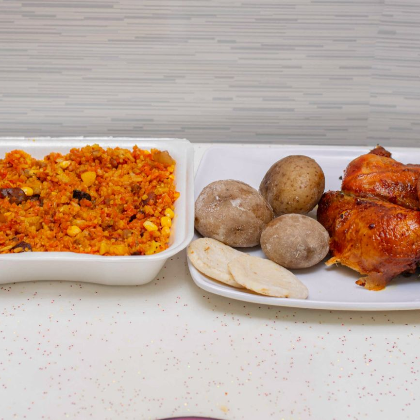 Combo para 2 - 3 Arroz Paisa + 1/2 Pollo