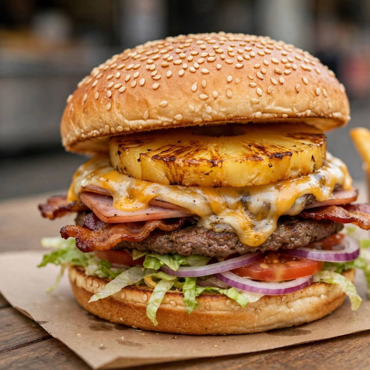 Burguer Hawaiana