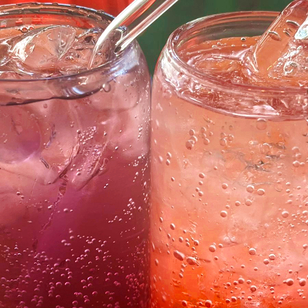 Soda italiana de Mora azul