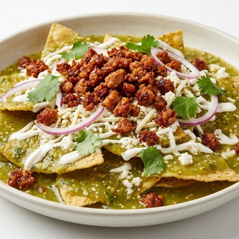 Chilaquiles con Chorizo