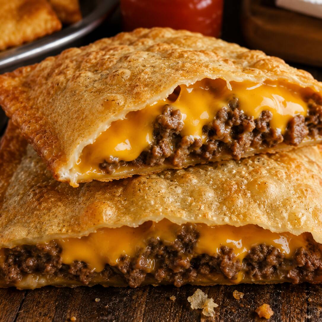 Carne moída bem temperada e suculenta, combinada com cheddar cremoso e cheio de sabor. Uma mistura irresistível de carne bem temperada e cremosidade, envolvida em uma massa sequinha, crocante e douradinha. 🤤