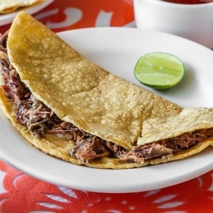 Quesadilla de maiz de pastor