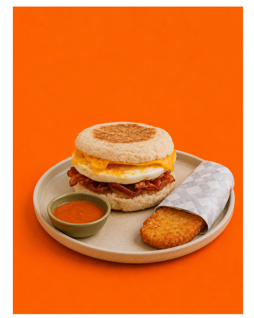 Muffin Eggs y Bacon