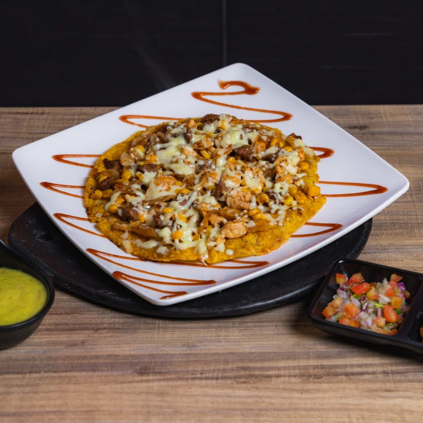 Patacón Mixto a la mexicana