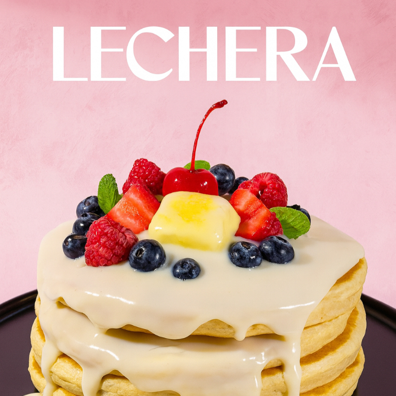 Orden de Hotcakes "Beso de leche"