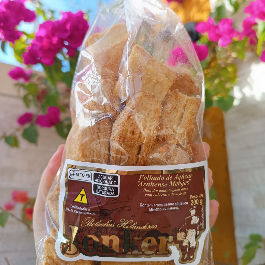 Bolacha Holandesa de massa folhada com açúcar