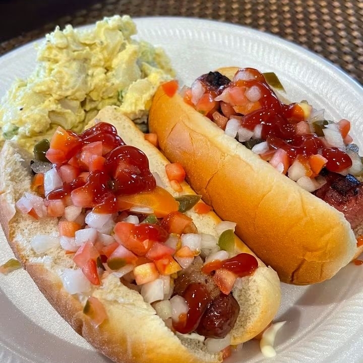 hotdog con papas