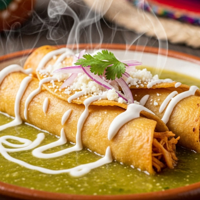 Flautas Ahogadas 3 pzas