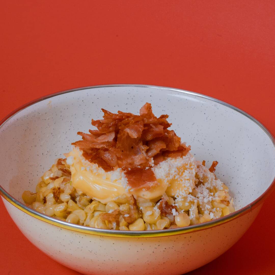 Elote Frito con Tocino Gr