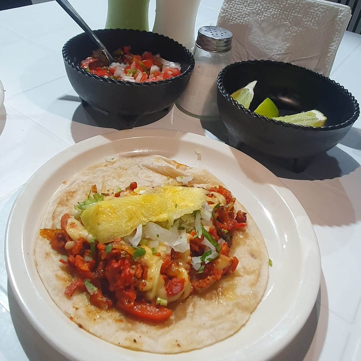 Taco Pastor Harina C/queso