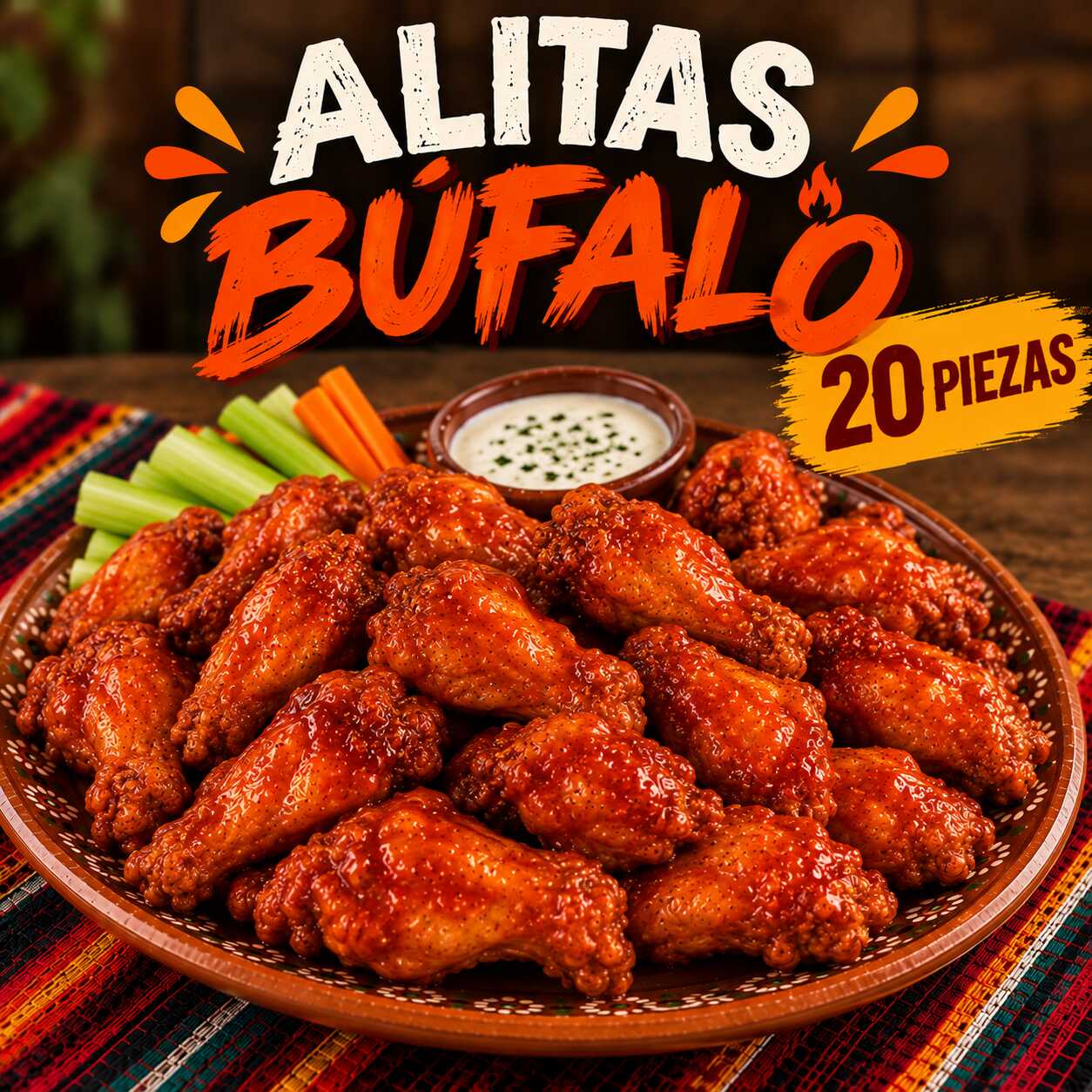 ALITAS BUFALO 20PZA