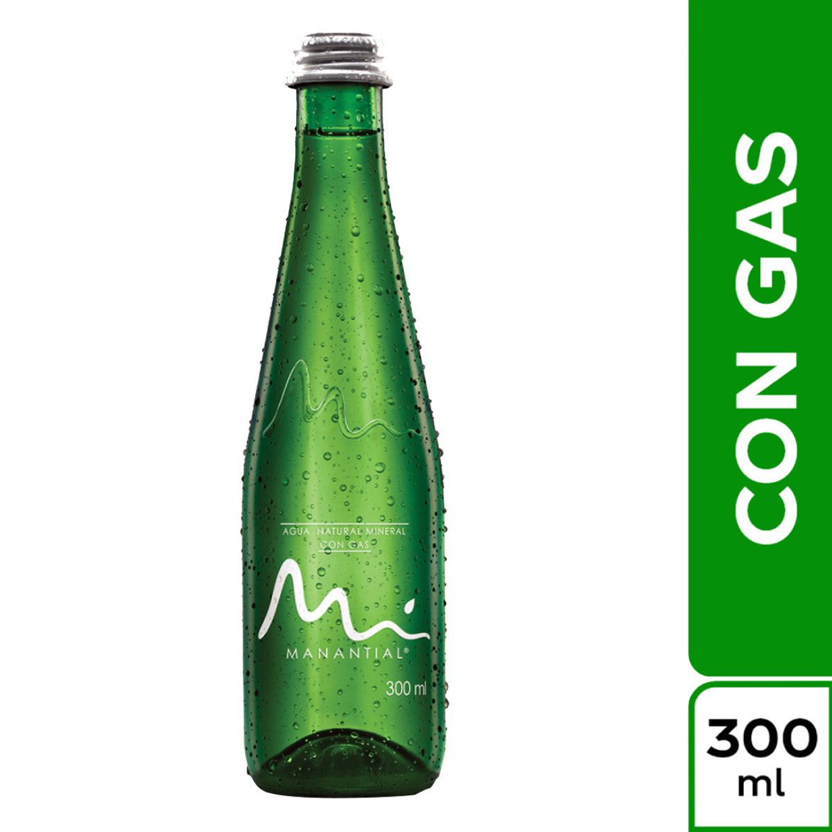AGUA MANANTIAL CON GAS 300ML