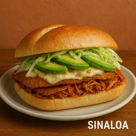 TORTA SINALOA+PAPAS CRUJIENTES+ COCA COLA DE 600ML