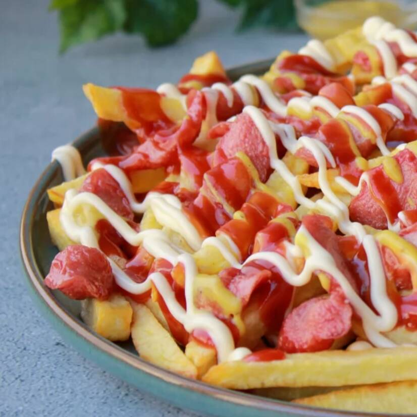 Salchipapa Súper Americano