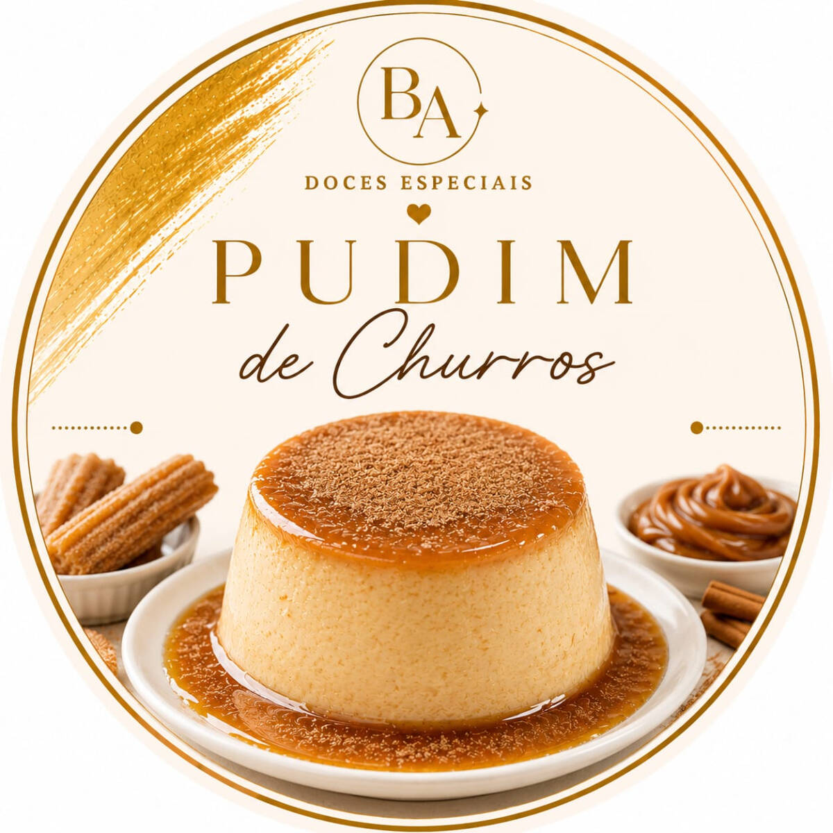 Inspirado no famoso doce espanhol, combina a cremosidade do pudim com o sabor de canela e doce de leite, criando uma sobremesa surpreendente e irresistível.