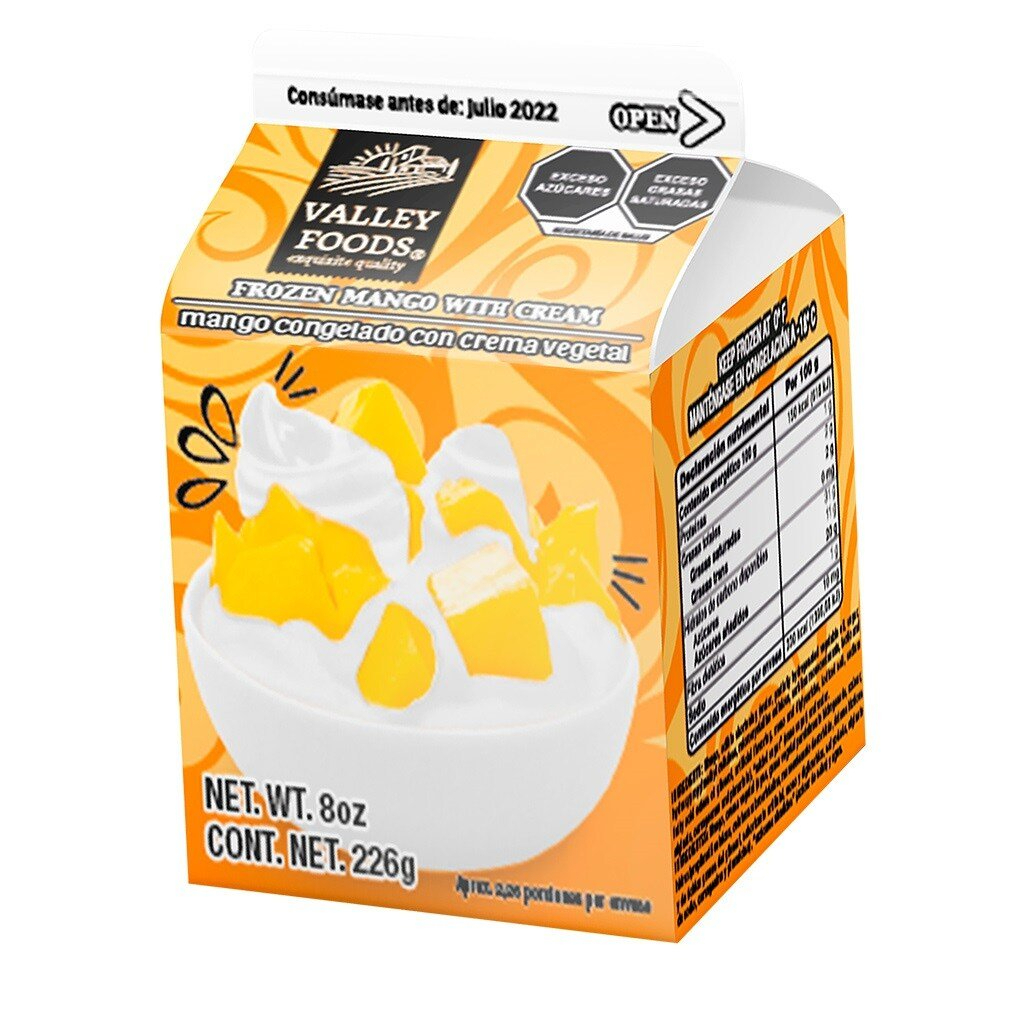 MANGOS CON CREMA DE CAJITA