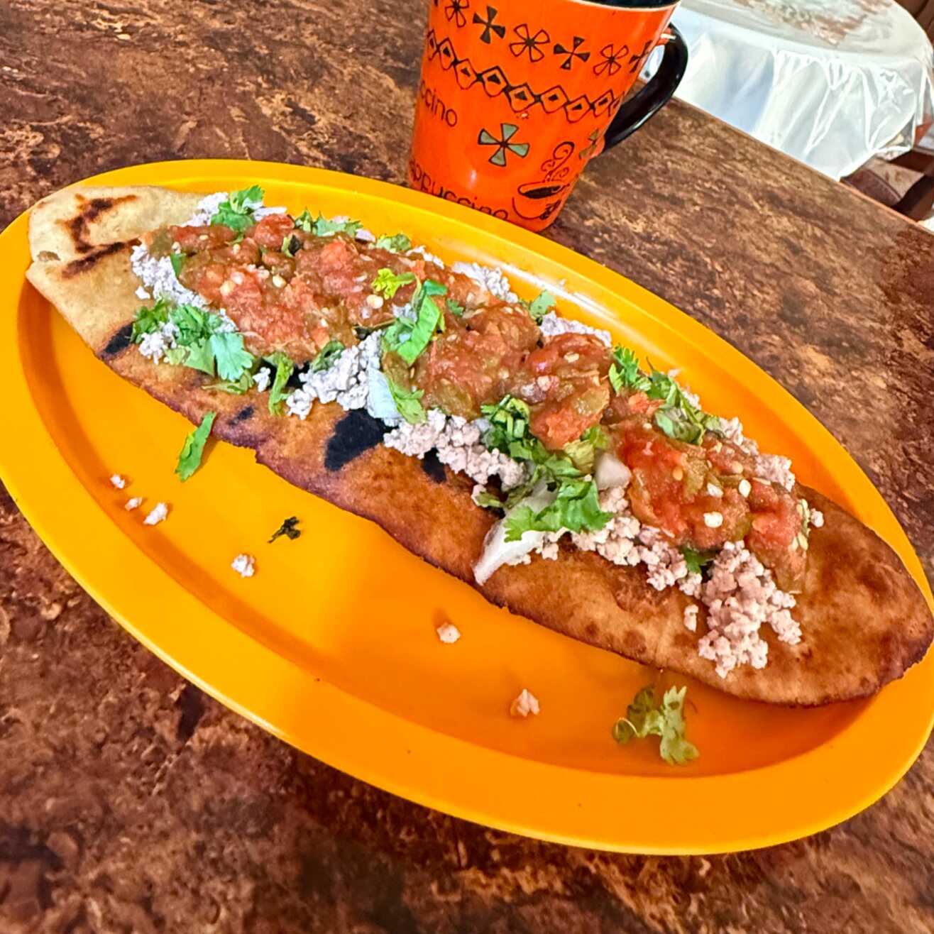 HUARACHE CON BISTEC