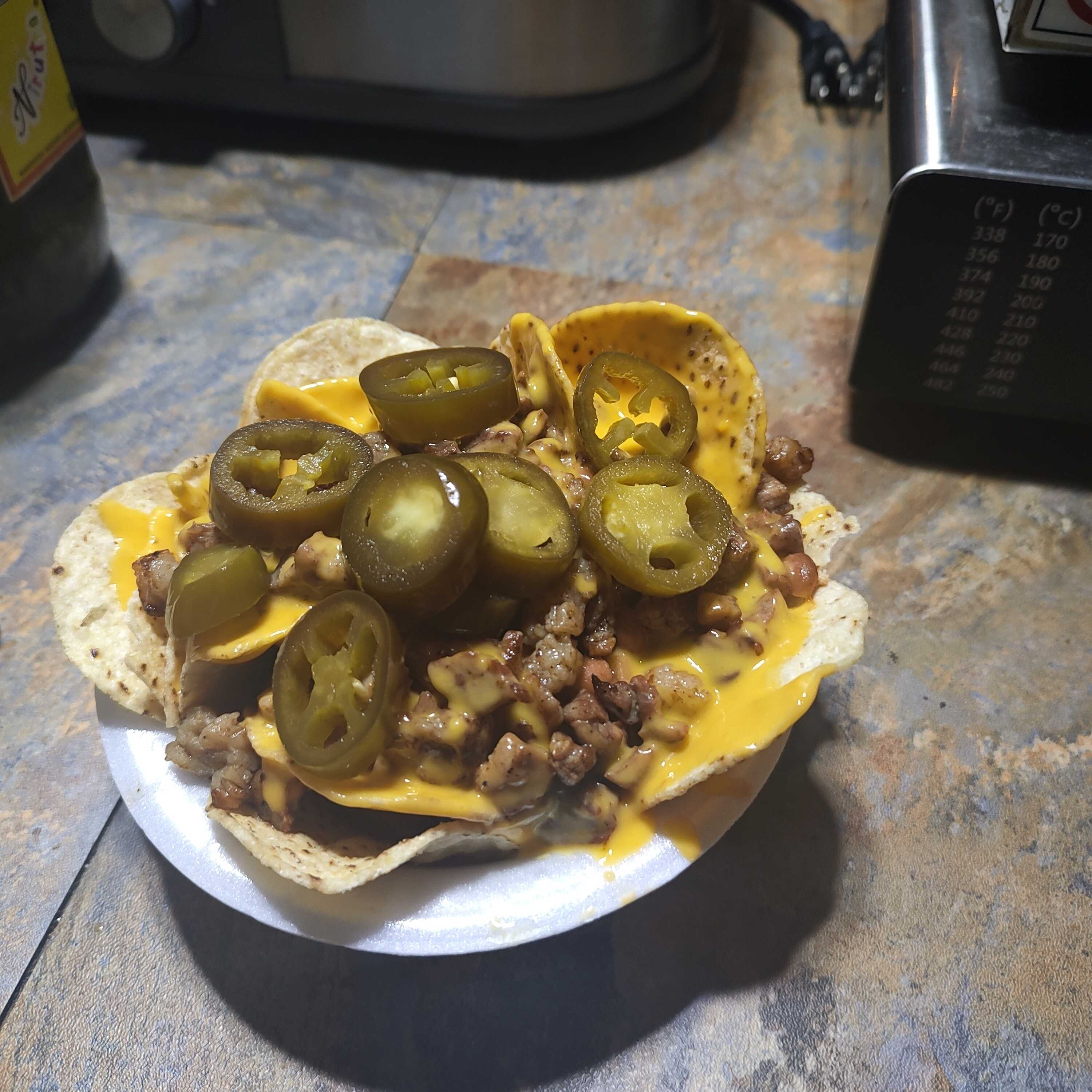 nachos con carne