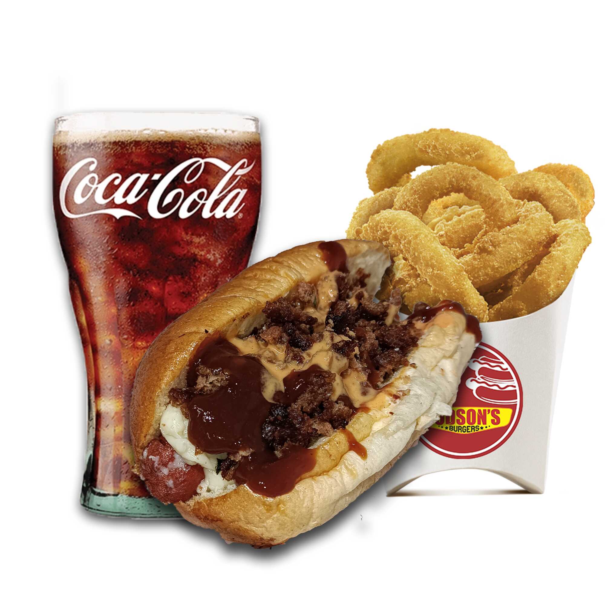 Burdog+Aros de Cebolla+Coca
