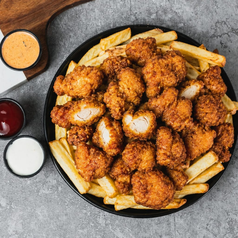 CHICHARRON DE POLLO + BEBIDA
