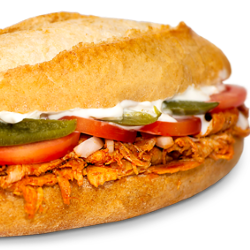 Lonche de pierna+agua gratis